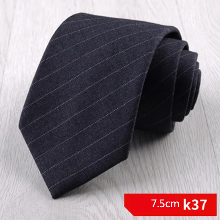 7 см или 7,5 см тонкий мужской костюм хлопок галстук зеленый синий плед полосатый галстук для мужчин Бизнес Свадьба Для худой шеи галстуки аксессуары - Цвет: K37