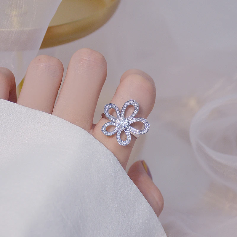 Ins Hot Sale Luxury 14k Real Gold Sun Flower Women Necklace Delicate Bling Micro Inlaid Zircon Colar Jewelry Anniversary Gift - Image 4