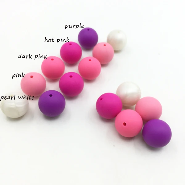 candy colors 6 Хорошее качество 200 шт./лот 15 мм пищевого качества Силиконовые Зубные бусины для браслетов младенцев, жевательные ювелирные изделия, прорезыватели, ожерелья, ювелирные изделия для мам - Цвет: candy colors 6
