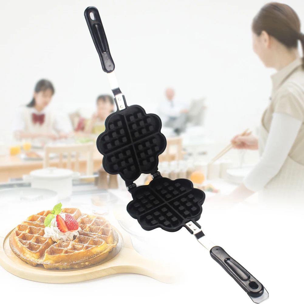 

Mold Waffle Maker Multifunctional Easy Clean DIY Cake Kitchen Supplies Non Stick Deep Fill Durable Time Saving Baking Breakfast