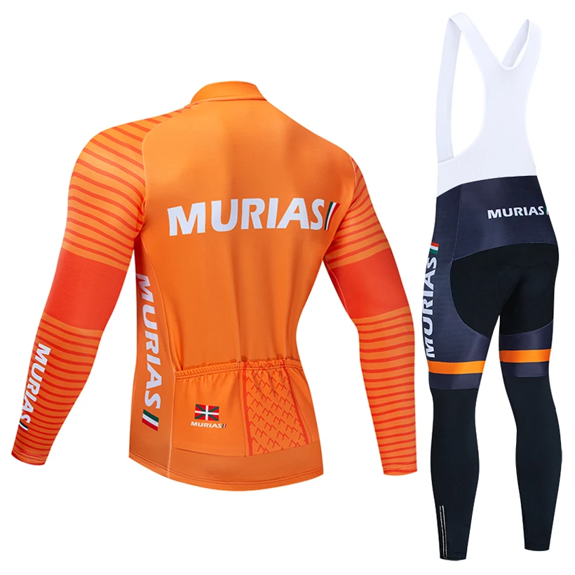 Зимняя команда MURIAS, термо флисовая велосипедная майка, велосипедные штаны, набор, мужские 20D колодки, Ropa Ciclismo, одежда для велоспорта, Майо кюлот