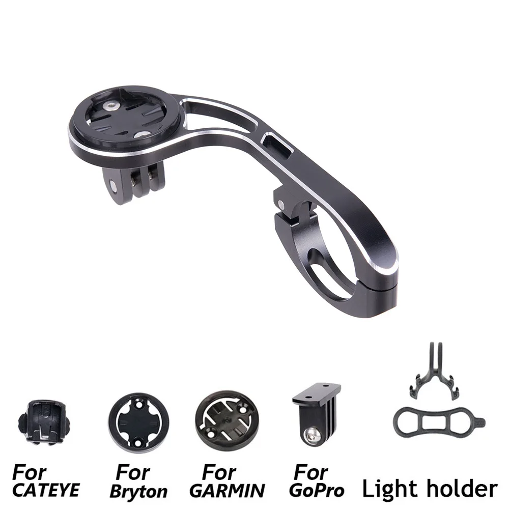 

MTB Bicycle GPS Computer Mount Gopro Sport Camera Bracket Holder 25.4/31.8mm Bike Handlebar Extension Mount For GARMIN CATEYE Bryton
