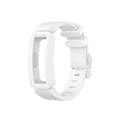 Мягкий ремешок на запястье для Fitbit inspire HR ярких цветов часы с силиконовым браслетом Для Fitbit Fit bit Ace 2 inspire Smart Bracelet - Цвет: White