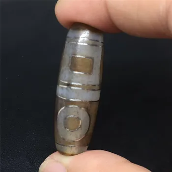 

New Arrival Inlay Silver Wire Sky and Earth Transparent White Agate Beads Amulet Tibetan Dzi Beads Magic Stone DIY Beads