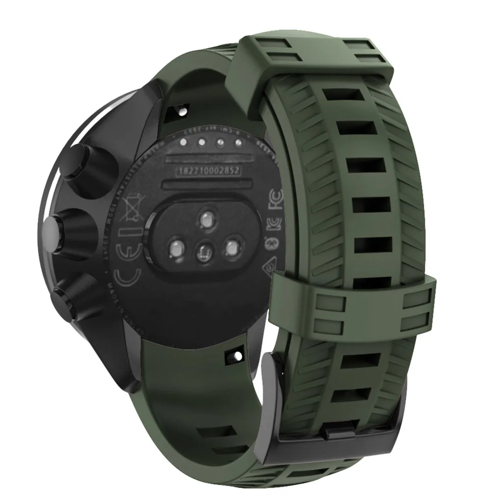 Спортивный силиконовый сменный Браслет с ремешком для SUUNTO 9/Baro Смарт-часы браслет ремешок для наручных часов 5 цветов 19Nov06