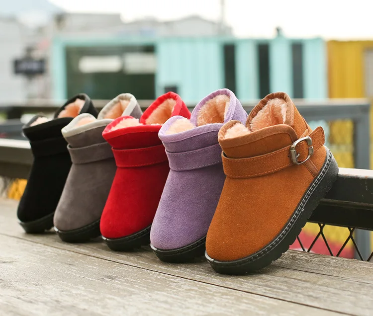 Новое поступление 2019 зимние ботинки для девочек плюшевая Для мальчиков ясельного возраста; хорошо сохраняют тепло комплект детские зимние