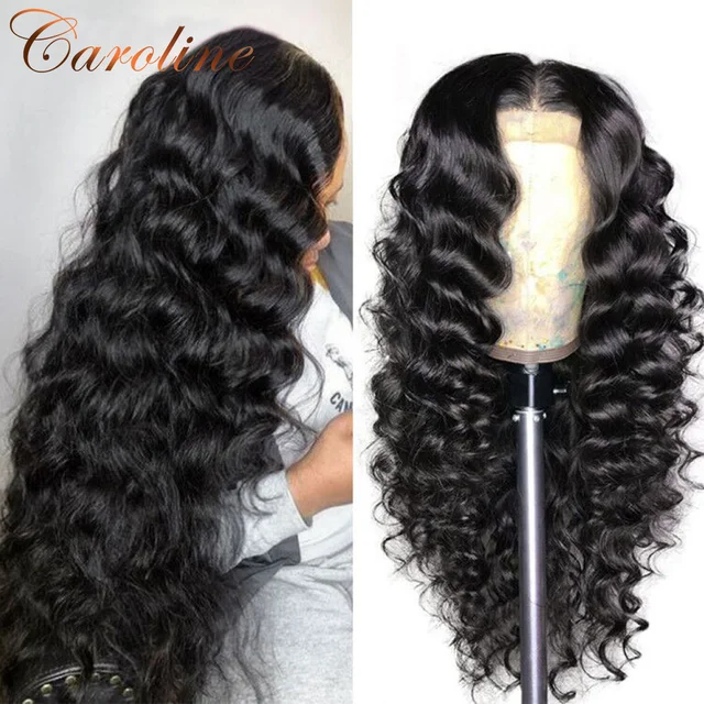 Lace Front Human Hair Wigs For Women Loose Deep Wave Wig 180 Density 13x4 Lace Frontal Wig 4x4 Closure Wig Remy Pre Plucked