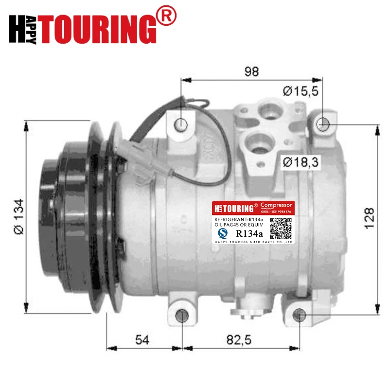 A/C компрессор для Mitsubishi Pajero III 2000-2008 MR500876 MR50095 447170-6640 447170-7850 447220-3656 447220-3993 447170-6643