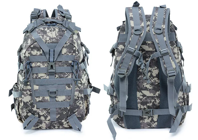 Тактический рюкзак военный Molle Мужская армейская штурмовая сумка для велоспорта, Походов, Кемпинга, спорта на открытом воздухе, альпинизма, камуфляжный рюкзак - Цвет: ACU