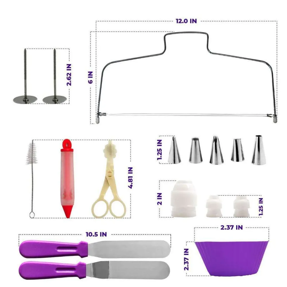 Набор инструментов для украшения торта, лопатки для теста, насадка для крема, кухонная форма для выпечки, набор инструментов для торта