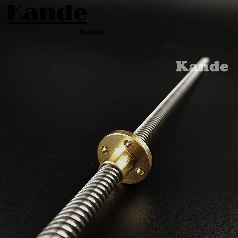 Kande подшипники 1 компл. d: 8 мм 150-500 мм T8 винт стержня с гайкой 3D-принтеры привести винт с гайкой