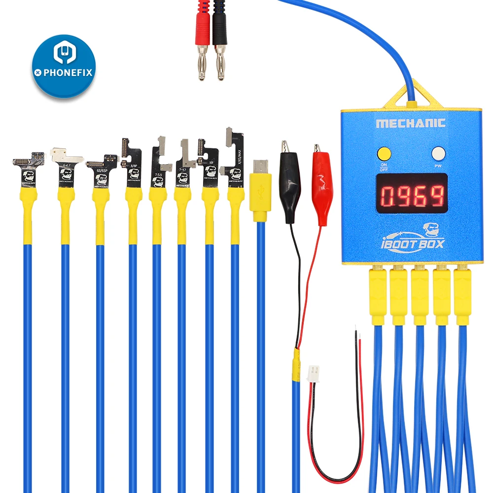 

Mechanic iBoot Box DC Power Supply Cable for iPhone Android Mobile Phone Battery Boot Repair Line with 6 Port USB Output