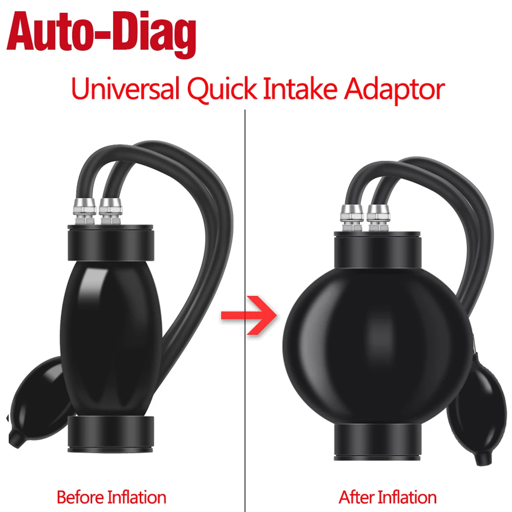 

Quick Universal Intake Adaptor Quick Seal Intake / Exhaust Adapter For Automotive Machine Smoke Leak Detector Diagostic Tool