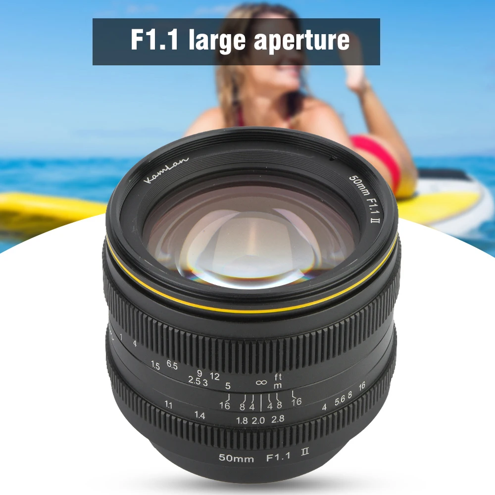 US $239.99 50mm F11 II APSC Large Aperture Manual Focus Lens For Canon Mount EOSM For SONY EMount NEX For Fuji X M43 Mirrorless Camera