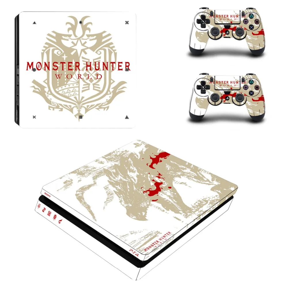 Monster Hunter World PS4 Play Station 4 Тонкая наклейка на кожу для Playstation 4 консоль и контроллер PS4 тонкая наклейка на кожу