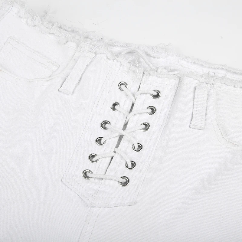 IAMHOTTY повседневные новые модные повязки белые джинсы женские хлопковые джинсы с высокой талией обтягивающие джинсы осенние базовые мягкие эластичные джинсы на шнуровке