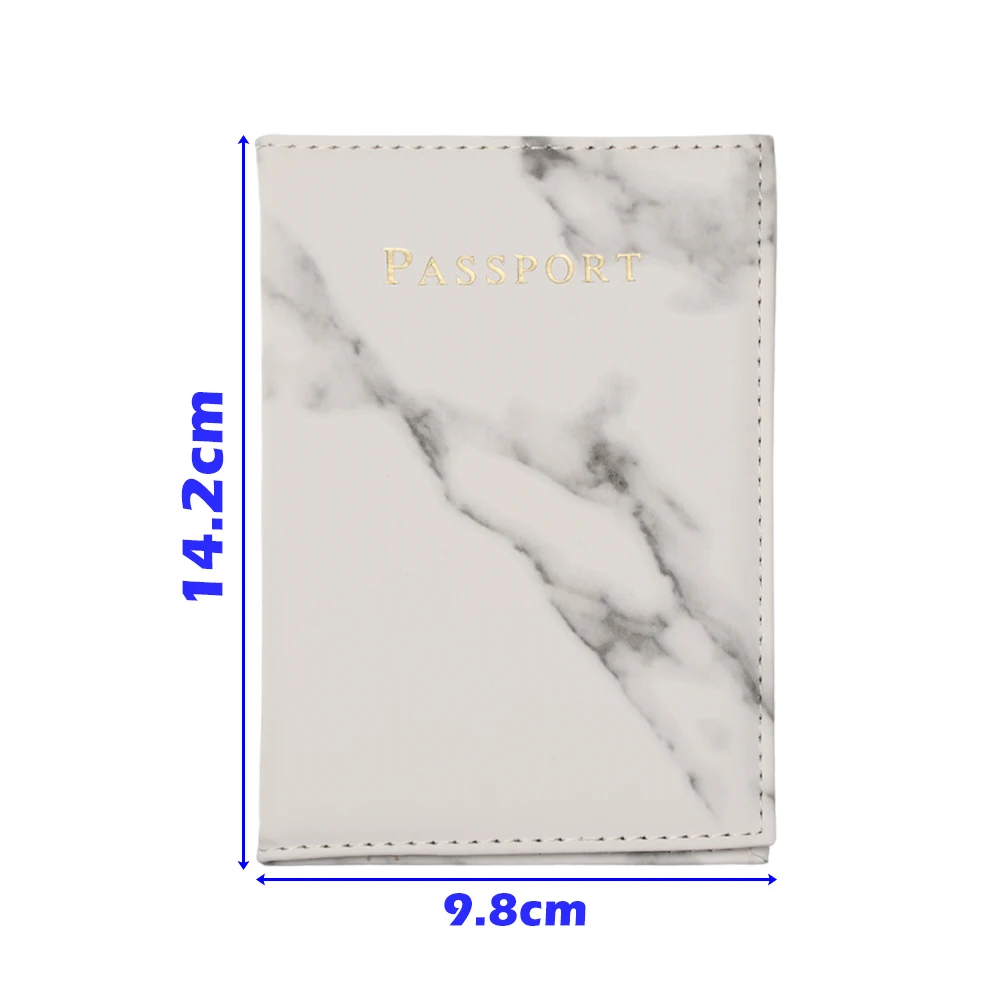 NEW Marble Pattern Passport Cover Women PU Leather Women Travel Passport Holder Designer Covers on The Passport Storage Bag