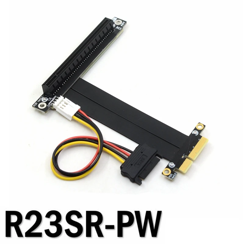 PCI E Riser Card Express PCIE 4X to 16X адаптер SATA 4Pin power GEN 3 0 кабель для майнинга|Компьютерные