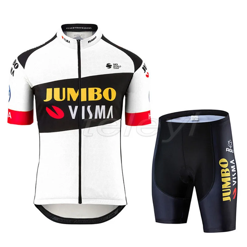 2019 профессиональная команда Jumbo Visma Велоспорт Джерси комплект Мужская