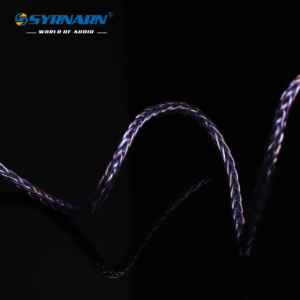 8 ھ ̾ ̺ 26AWG ܰ  OD:4.8mm 뷱 ׷̵ ̾ ̾,  DIY MMCX  ̺