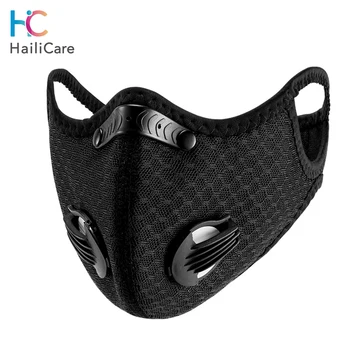 

PM2.5 Black Mouth Mask Anti Dust Mask Activated Carbon Filter Windproof Mouth-muffle Bacteria Proof Flu Face Masks Health Care