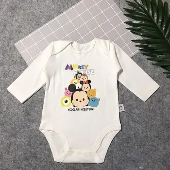 

Baby Boy Clothes Bodysuit For Newborns Infants Toddle Girl Jumpsuit Cartoon Long Sleeve 100% Pure Cotton Solid Onesie Clothing
