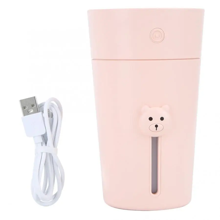 USB мультфильм медведь мини-портативный увлажнитель очиститель воздуха диффузор с ночной Светильник