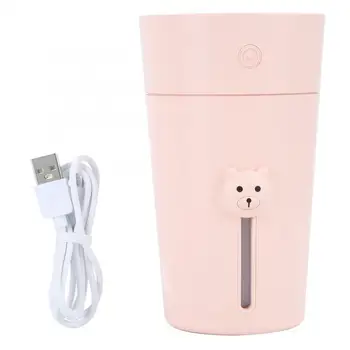 

USB Cartoon Bear Mini Portable Humidifier Air Purifier Diffuser with Night Light