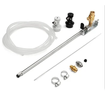 

Beer Keg CO2 Carbonation Kit Stainless Steel Counter Pressure Filling Bottle Filler Ball Lock Connector Barware Tools