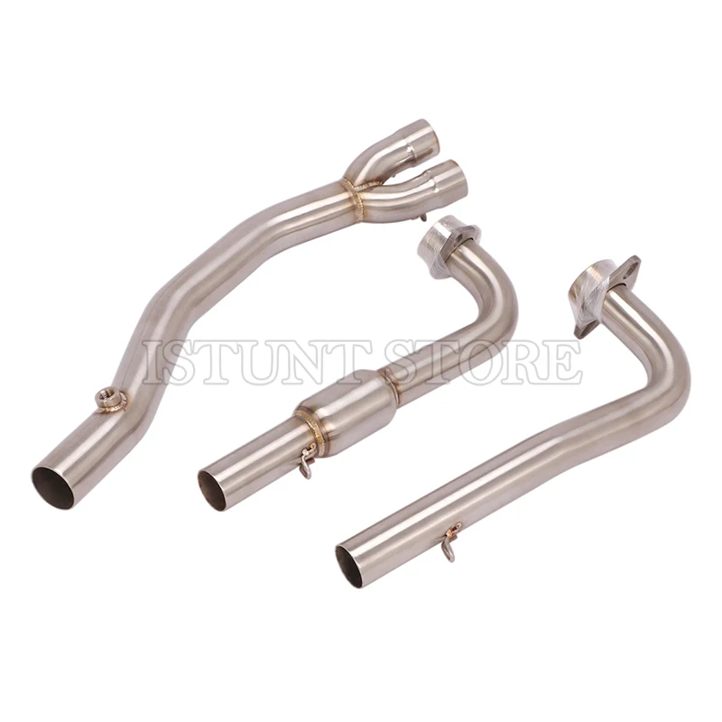 Slip On Motorcycle Exhaust Catalytic Escape Bike Modified Front Connecting Middle Link Pipe Muffler For Kymco AK550 AK 550 Tube - Image 2