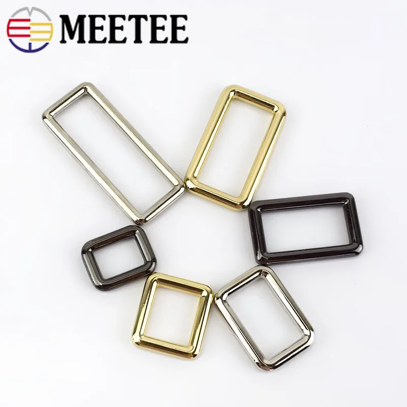 10/20 штук Meetee прямоугольник металлическая пряжка для ремня ремень рюкзака ошейник пряжки карабины застежка для сумки поделки кожаный F1-4