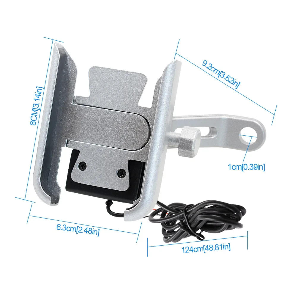 Подставка-держатель для телефона BuzzLee с USB зарядным устройством, держатель для мотоцикла, держатель для мобильного телефона, кронштейн заднего вида для iPhone 11 Pro Max
