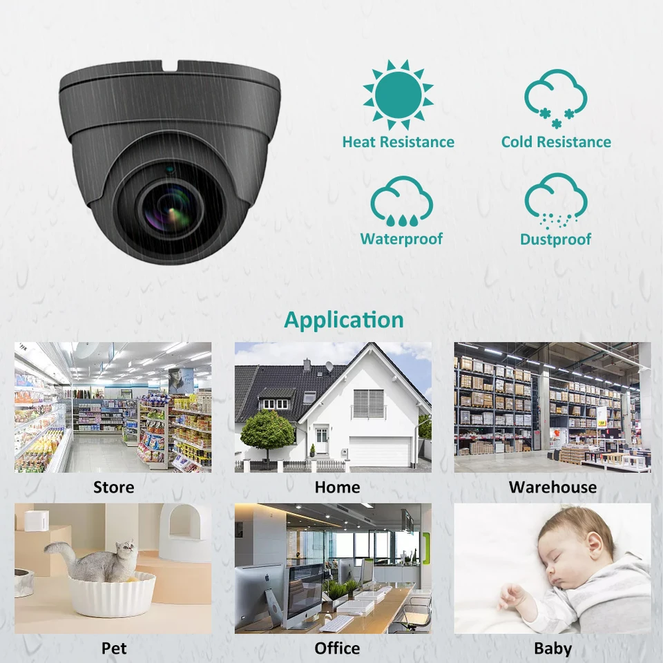 Anpviz 5MP PoE Telecamera di Sorveglianza da Esterno, con | FindTheDeal