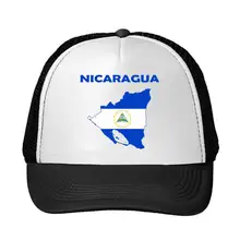 Никарагуа Флаг Никарагуа Регулируемая Кепка Дальнобойщика