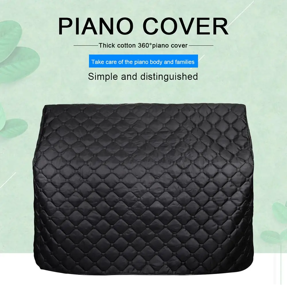 

Custom Made Piano Cover Piano Quilted Black Dust Cover Thick Waterproof Piano Double-layer Protector High Quality