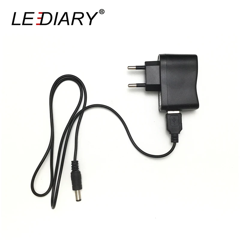 LEDIARY EU/US адаптер питания 100 V-240 V к DC 5V 1A 1000mA адаптер USB блок питания адаптер конвертер зарядное устройство 5,5x2,1 MM