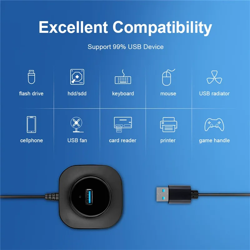 CARPRIE usb-хаб несколько 2,0/3,0 мульти-хаб расширитель 4 порта концентратор для ПК ноутбука