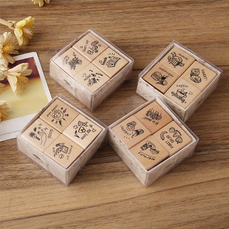 Винтажный фото штамп для ежедневника DIY Деревянные и резиновые штампы для скрапбукинга канцелярские товары Скрапбукинг Стандартный штамп