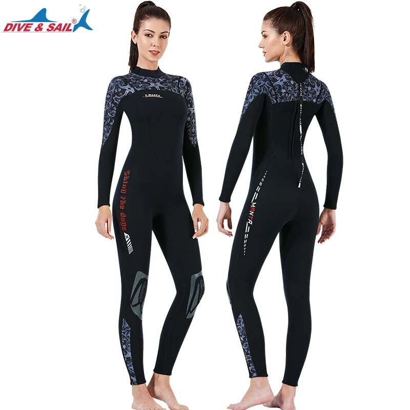 Diving Suits Full Wetsuits for Men and Women Neoprene Back Zip 3mm