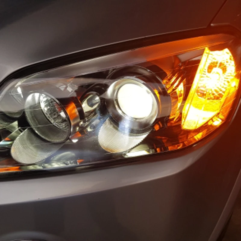 2 шт., автомобильные поворотные сигнальные лампы, тормозные лампы с 144 SMD 3014 Светодиодный фонарь, без ошибок, без гипер-вспышки 7440 T20 W21W
