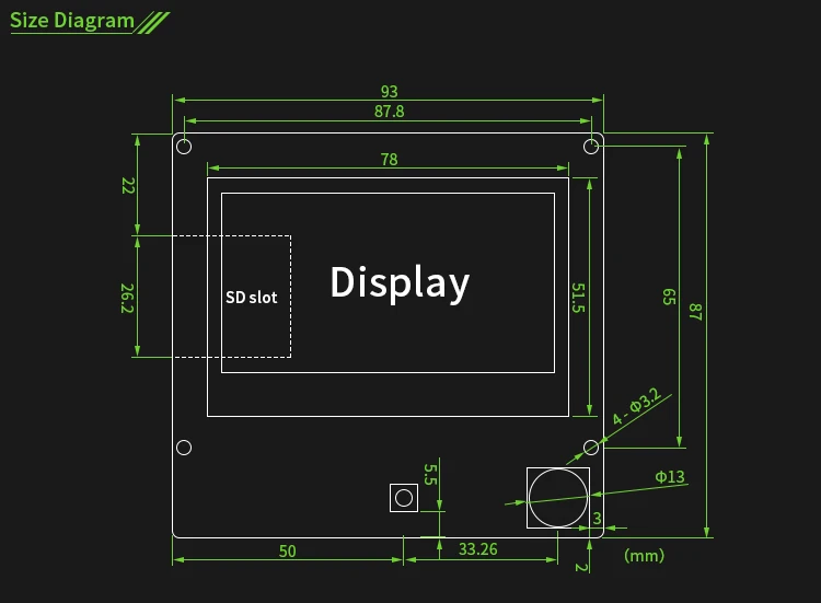 SIMAX3D 3d принтер MKS 12864A V1.0 ЖК-экран панель управления дисплей экран Интеллектуальный дисплей для DIY 3d принтер аксессуары