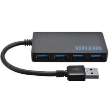 1 шт. Многофункциональный USB 3,0 концентратор 4 порта USB разветвитель Портативный USB адаптер концентратор для компьютера ПК ноутбука