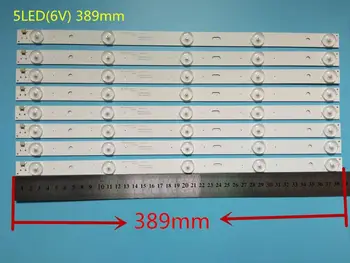 

New 8 PCS 5LED 389mm LED backlight strip for Philco PH40R86 PH40R86DSGW 400S8605X8-B0040 E34036 40S-4-10 1.00.1.388015S01R V1
