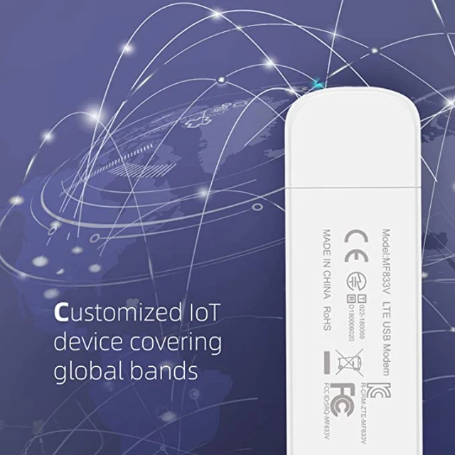Беспроводной модем Idoing 4G ZTE MF833V PCUI, разблокированный USB-модем 4G LTE, IoT устройство только со всеми MTCE Android Автомагнитола 3