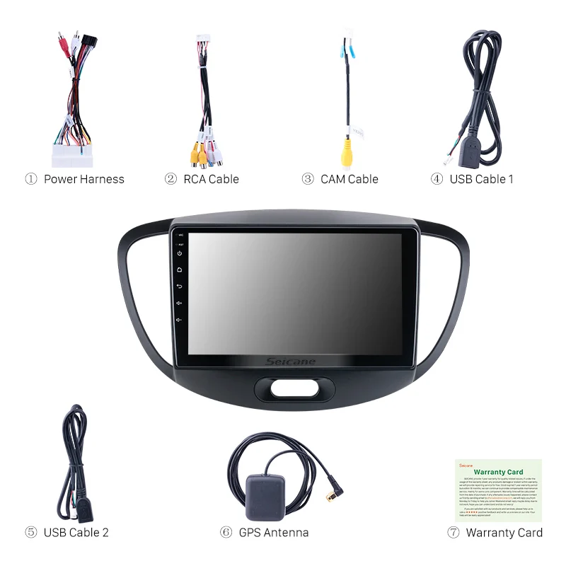 Seicane 9 inch 2.5D IPS screen Car GPS Navi Radio