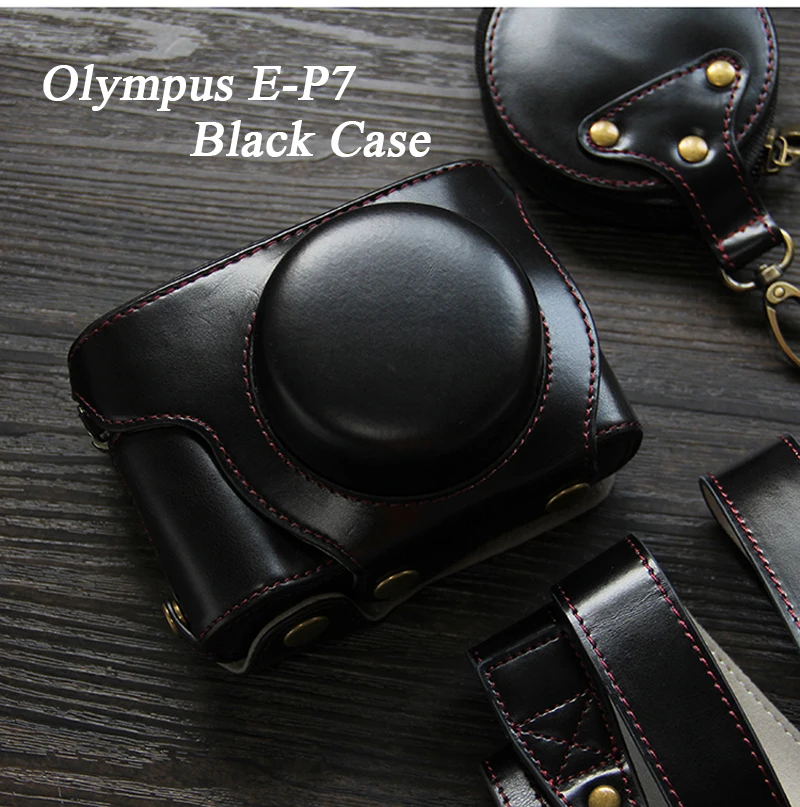 Molympus-カメラケース,E-P7 ° PUレザーケース,ハーフボディ