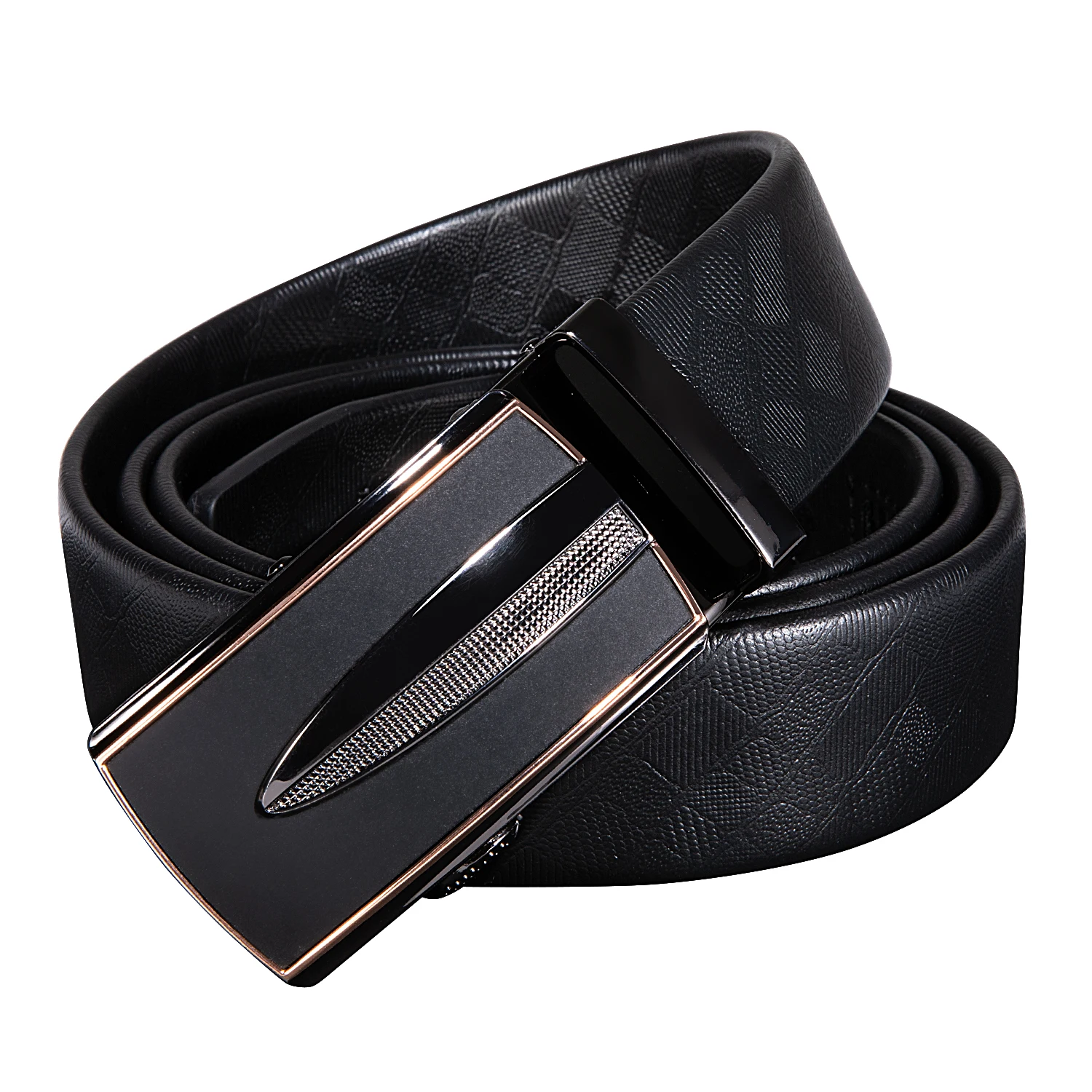 Hi Tie 160cm Long Plus Size Big Belt Waist Belt for Men Cowskin Genuine Leather Automatic Buckle