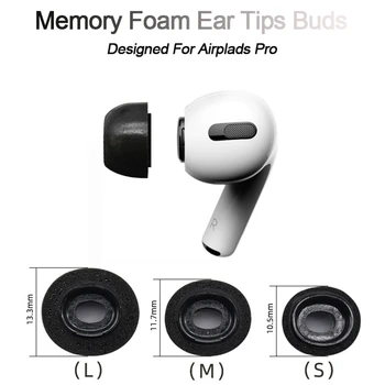 

Noise Isolate Memory Foam Ear Tips For Airpods Pro Replacement Earbuds Cover Protective Earphone Earplugs For Apple Airpods Pro