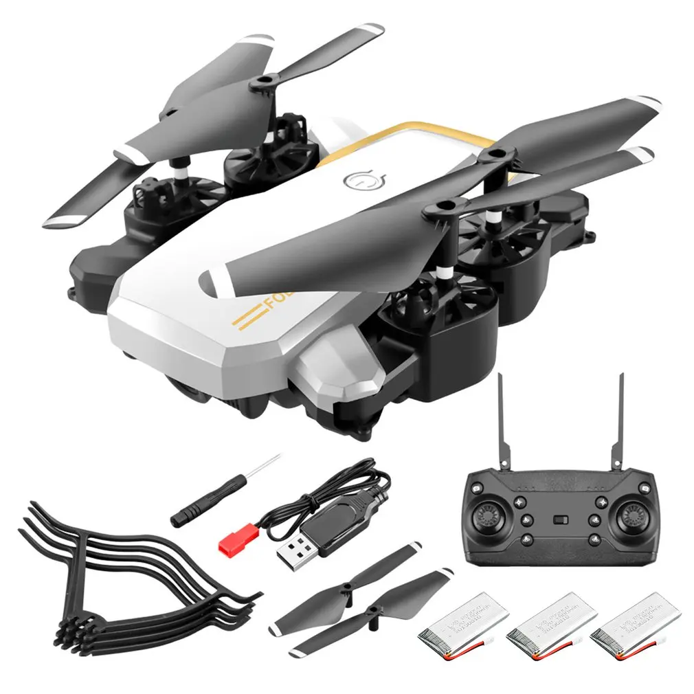 white 3 batteries LF609 Wifi FPV складной Радиоуправляемый Дрон с 4K HD камерой удержание высоты 3D переворачивает Безголовый режим самолета - Цвет: white 3 batteries