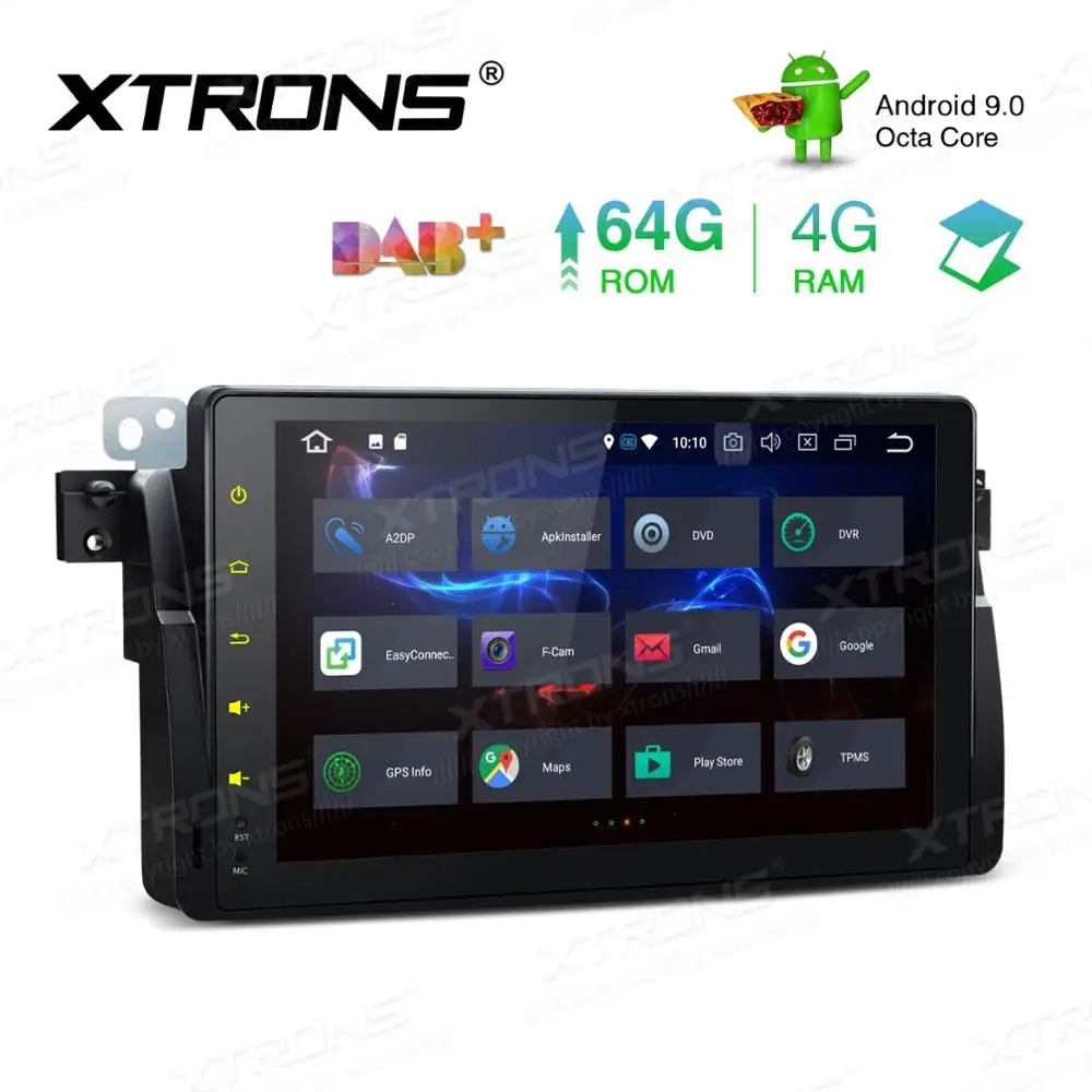 Top 9" 4GB RAM 64GB ROM Android 9.0 Pie OS Car Multimedia GPS Radio for MG ZT 2001-2005 with External DAB+ Receiver Box Support 4